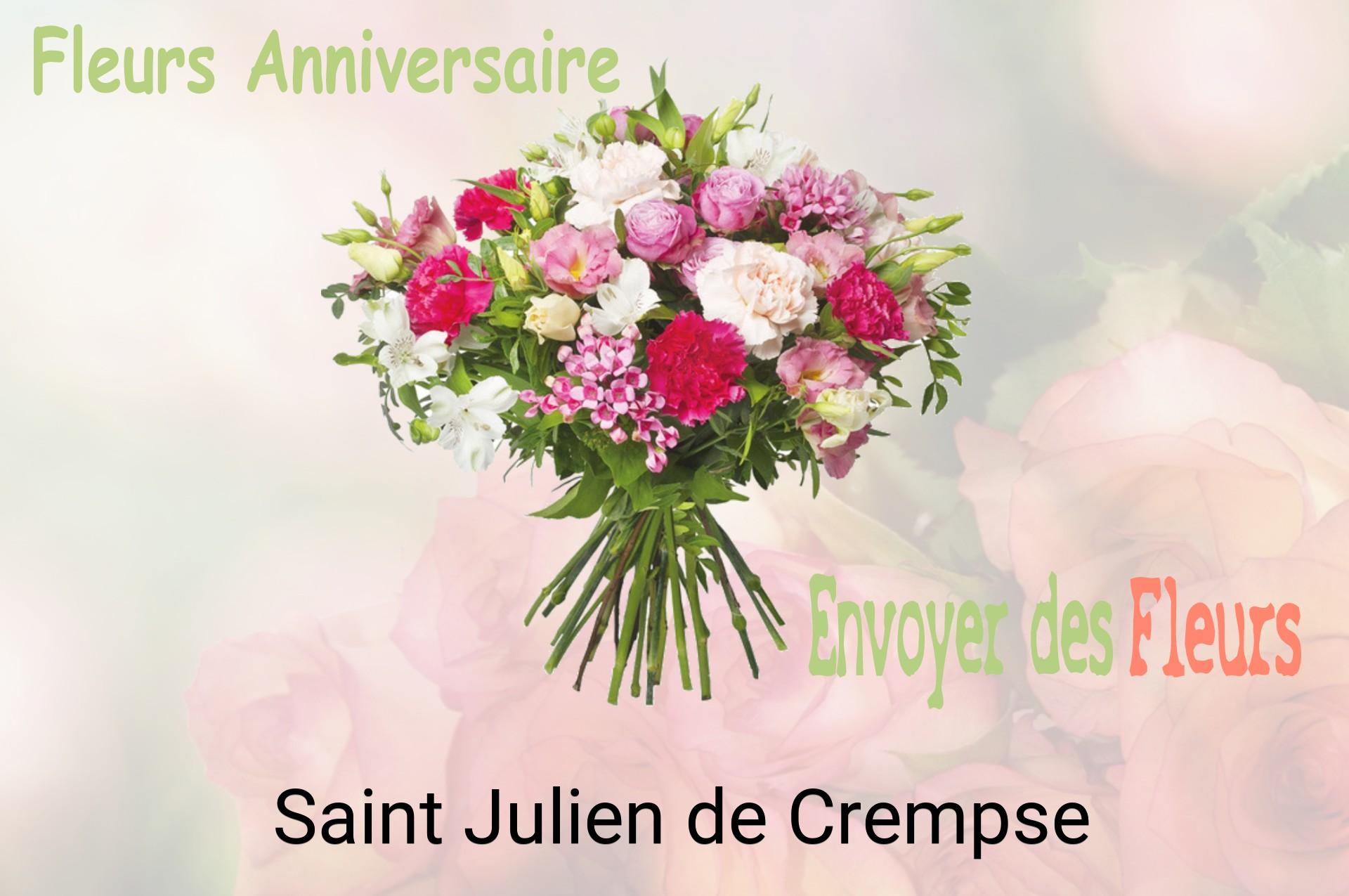 Bouquet de fleurs d’anniversaire livré à Saint-Julien-de-Crempse