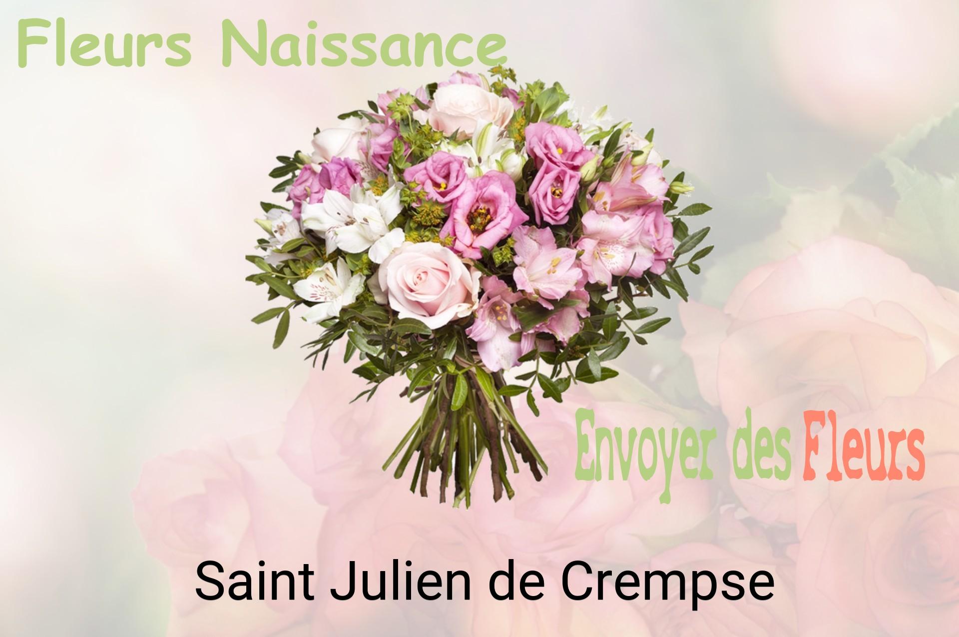 Bouquet de fleurs de naissance livré à Saint-Julien-de-Crempse